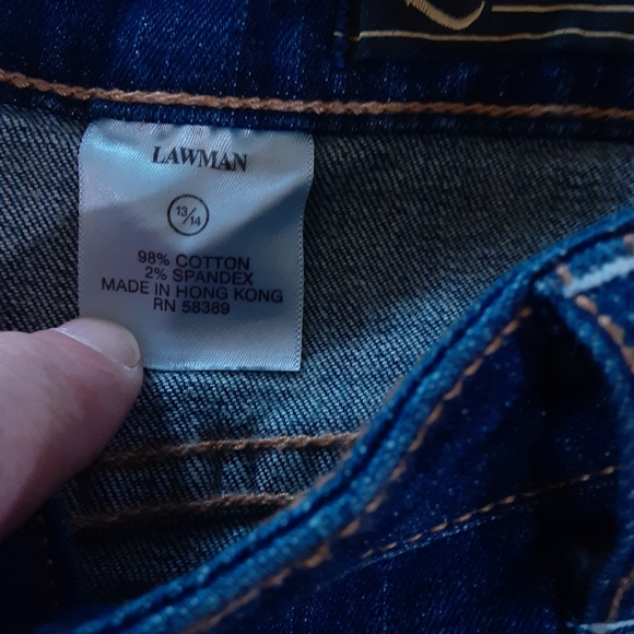 LAWMAN, Cotton Stretchy Blend, Size 13/14, 34" Inseam Jeans - Picture 9 of 12